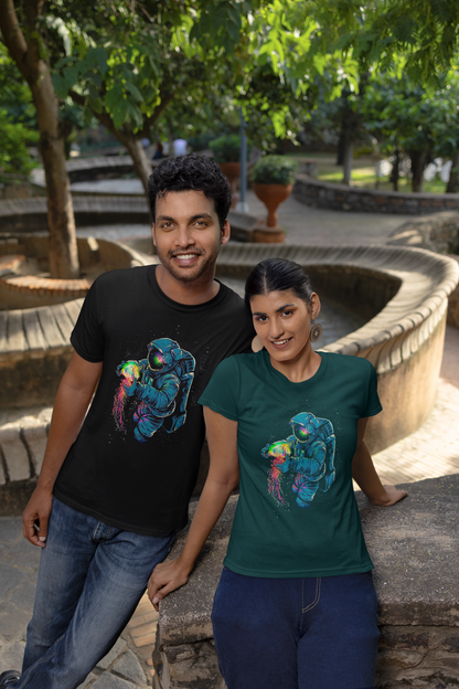Astronauta Universo en Mano - Camiseta unisex de manga corta de algodón orgánico para adultos Creator T-Shirt 2.0 ST/ST SH