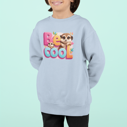 Be Cool Erdmännchen Kinder Pullover Sweatshirt Bio Baumwolle Hochwertig Langlebig - Mini Changer Sweatshirt 2 ST/ST SH