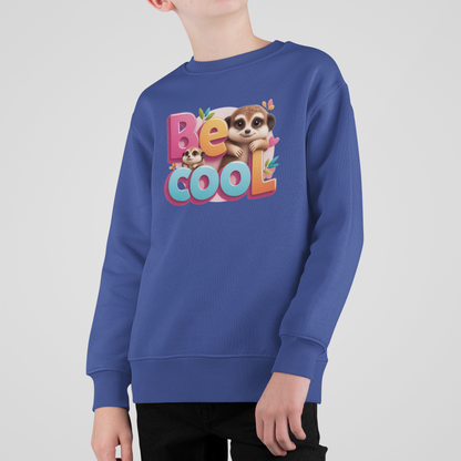Be Cool Erdmännchen Kinder Pullover Sweatshirt Bio Baumwolle Hochwertig Langlebig - Mini Changer Sweatshirt 2 ST/ST SH