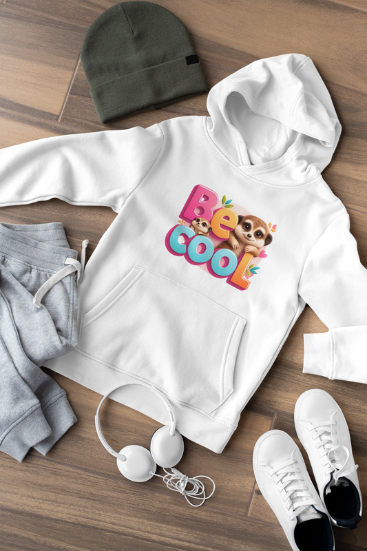 Be Cool Erdmännchen Kinder Hoodie Pullover Bio Baumwolle Hochwertig Langlebig - Mini Cruiser Hoodie 2.0 STST SH