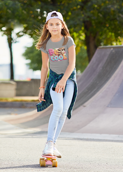 Be Cool Erdmännchen - Kinder T-Shirt Kurzarm-Shirt Baumwolle Hochwertig Langlebig - T-Shirt Kids BC SH