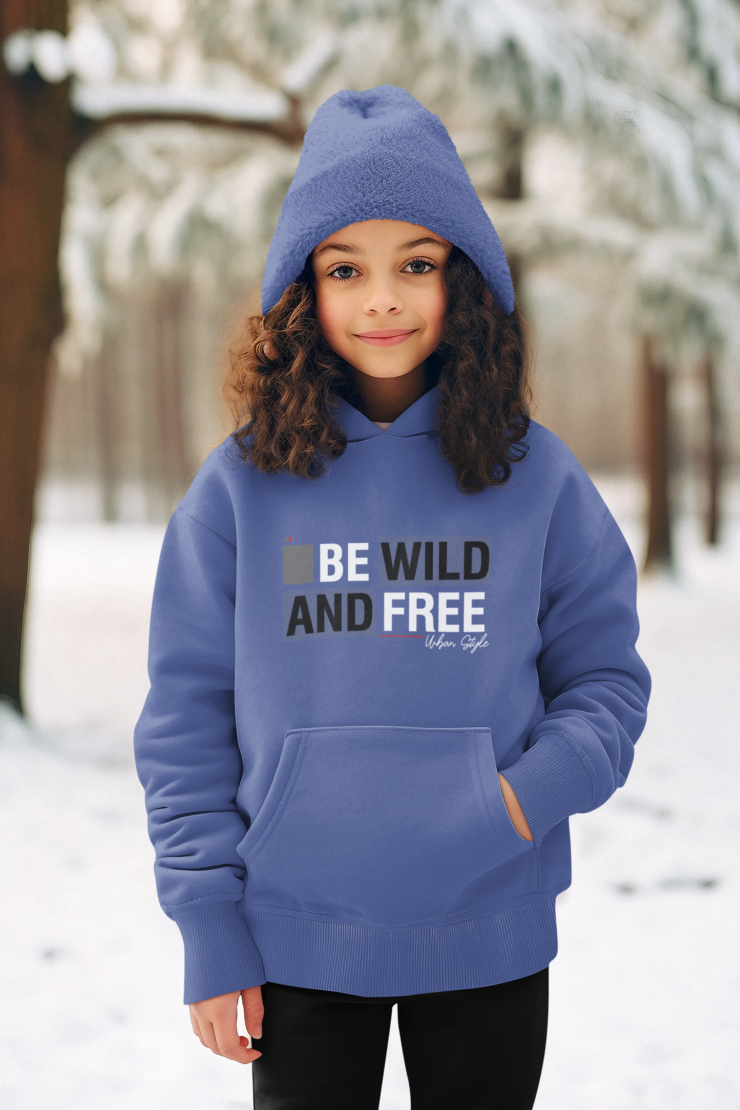 Kinder Hoodie Pullover Bio Baumwolle Hochwertig Langlebig - Be Wild and Free Urban Style - Mini Cruiser Hoodie 2.0 ST/ST SH