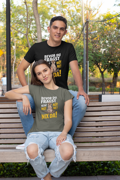 Bevor du Fragst - Nein! No! Nö! Ne! Nix Da! Front - Unisex Erwachsenen Bio Creator T-Shirt 2.0 ST/ST SH