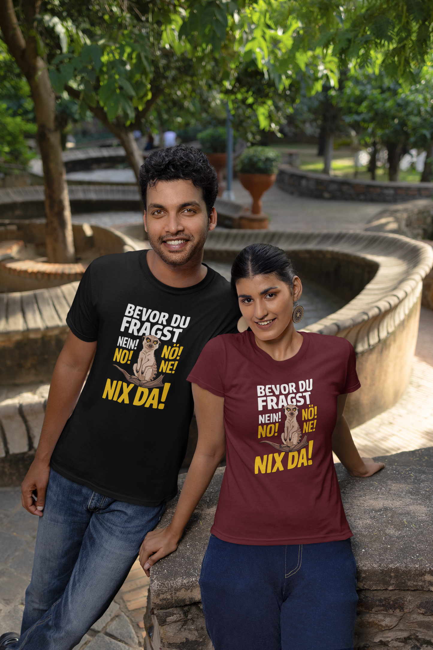 Bevor du Fragst - Nein! No! Nö! Ne! Nix Da! Front - Unisex Erwachsenen Bio Creator T-Shirt 2.0 ST/ST SH