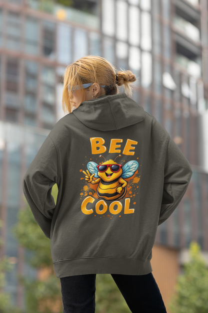 Biene BEE COOL Beidseitiger Druck - Unisex Erwachsenen Bio Oversized Hoodie SH
