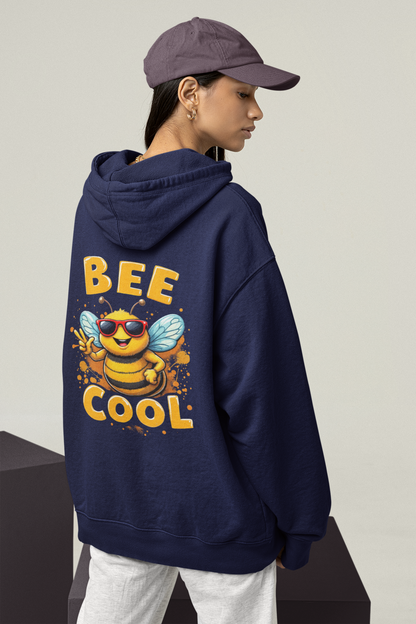 Biene BEE COOL Beidseitiger Druck - Unisex Erwachsenen Bio Oversized Hoodie SH
