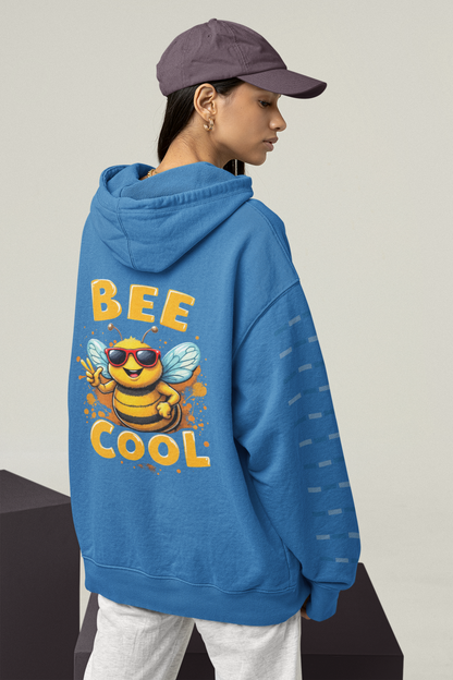 Biene BEE COOL Beidseitiger Druck - Unisex Erwachsenen Bio Oversized Hoodie SH