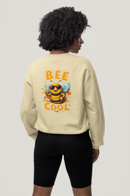 Biene BEE COOL Beidseitiger Druck - Unisex Erwachsenen Bio Changer Sweatshirt SH