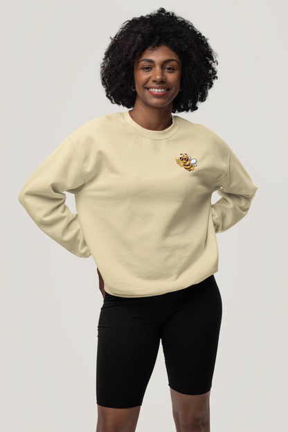 Biene BEE COOL Beidseitiger Druck - Unisex Erwachsenen Bio Changer Sweatshirt SH