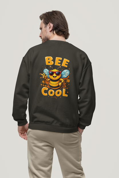Biene BEE COOL Beidseitiger Druck - Unisex Erwachsenen Bio Changer Sweatshirt SH