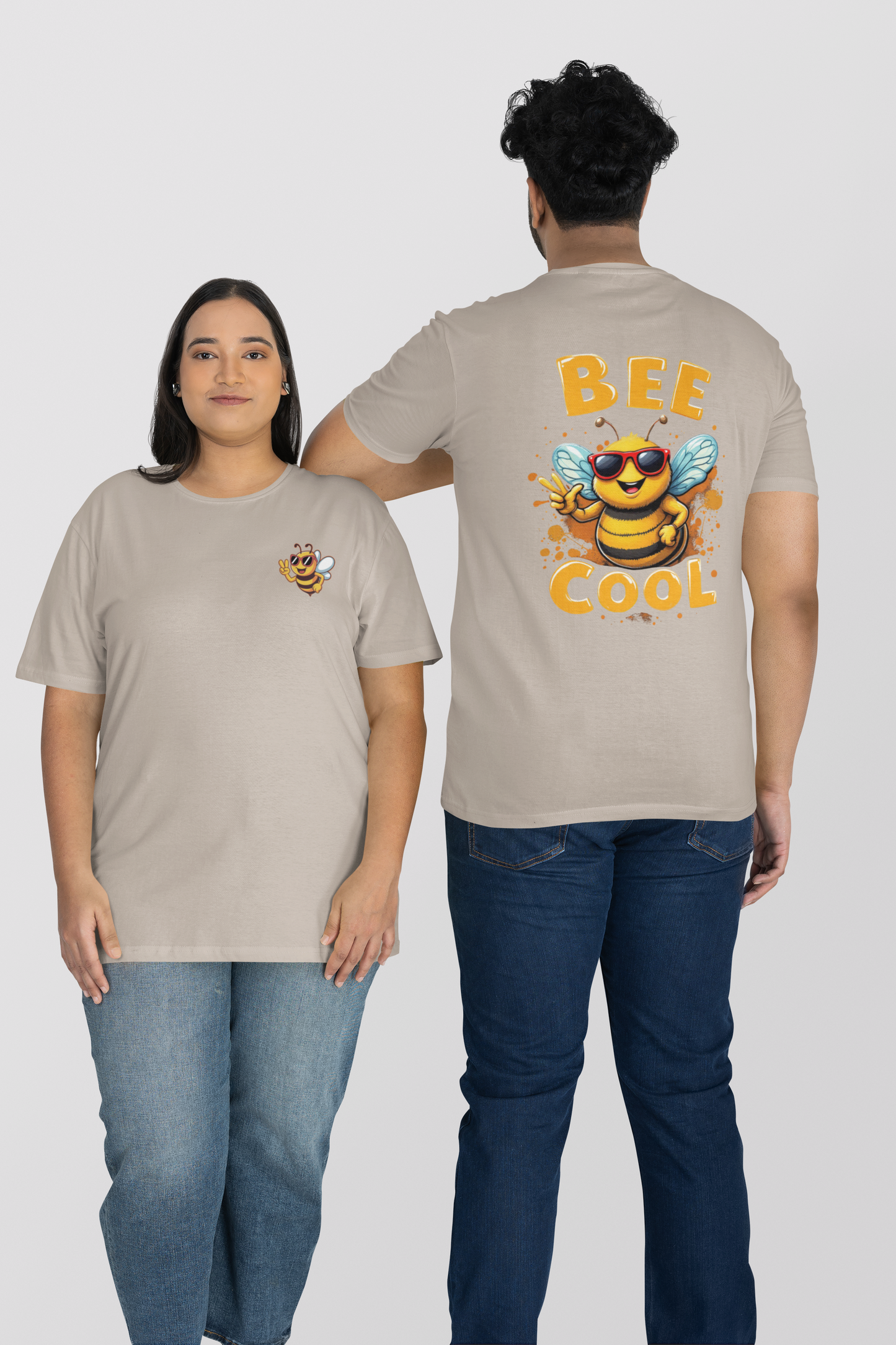 Biene BEE COOL Beidseitiger Druck - Unisex Erwachsenen Bio Creator T-Shirt SH