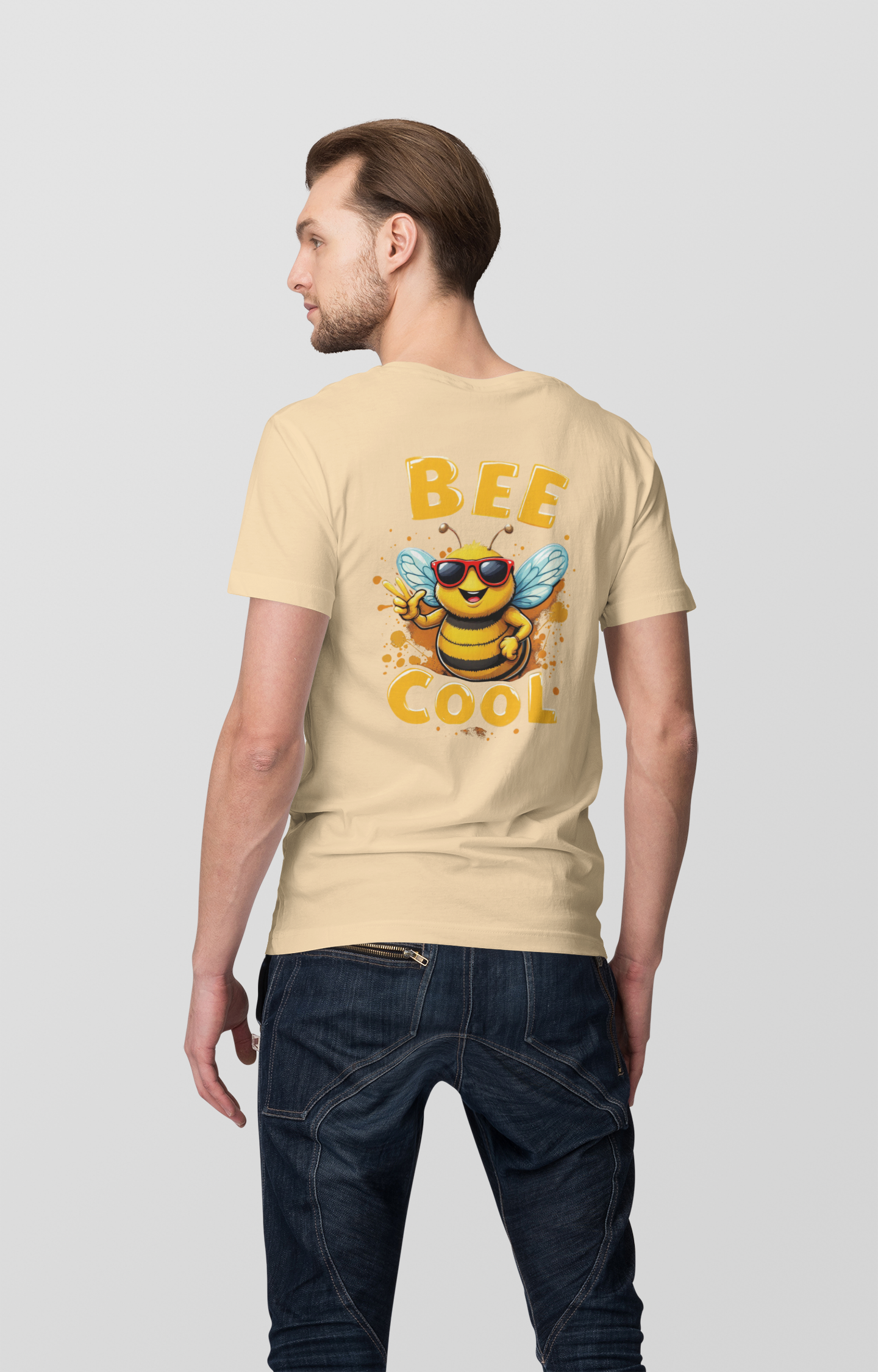 Biene BEE COOL Beidseitiger Druck - Unisex Erwachsenen Bio Creator T-Shirt SH