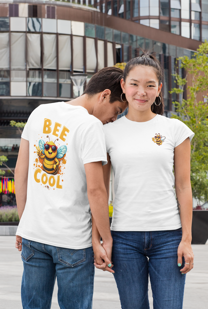 Biene BEE COOL Beidseitiger Druck - Unisex Erwachsenen Bio Creator T-Shirt SH