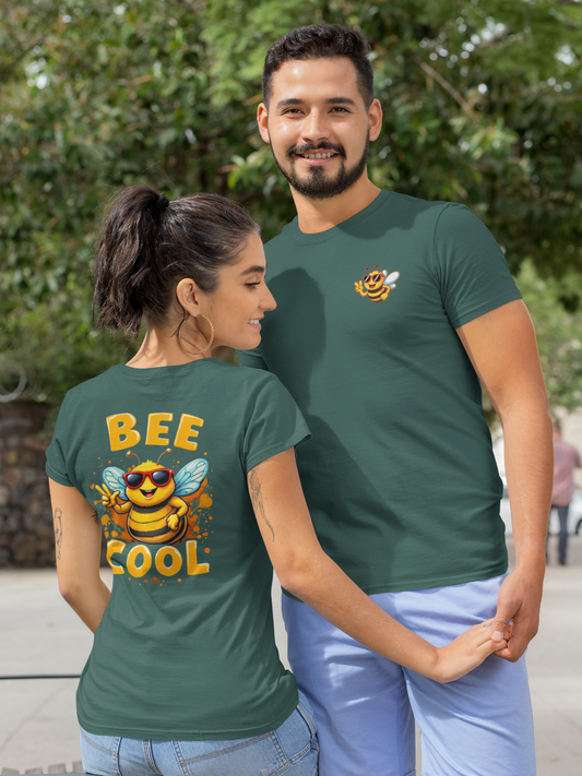 Biene BEE COOL Beidseitiger Druck - Unisex Erwachsenen Bio Creator T-Shirt SH
