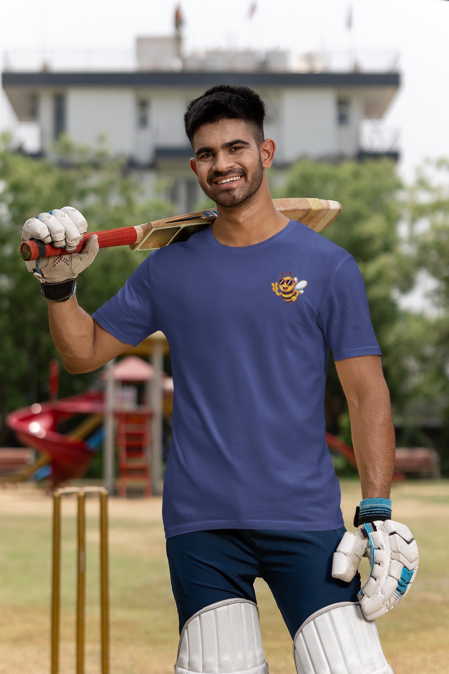 Biene BEE COOL Beidseitiger Druck - Unisex Erwachsenen Bio Creator T-Shirt SH