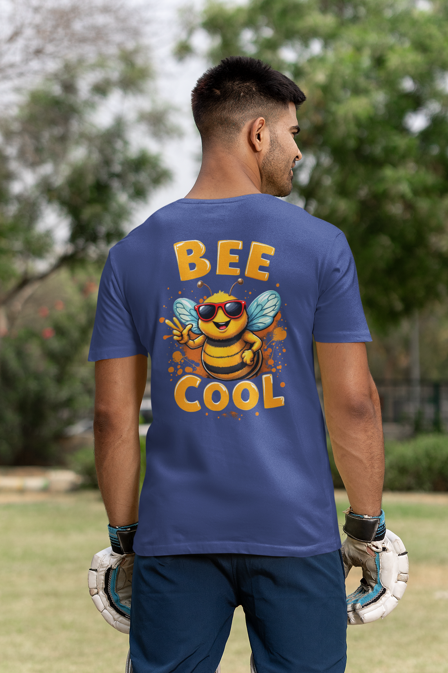 Biene BEE COOL Beidseitiger Druck - Unisex Erwachsenen Bio Creator T-Shirt SH