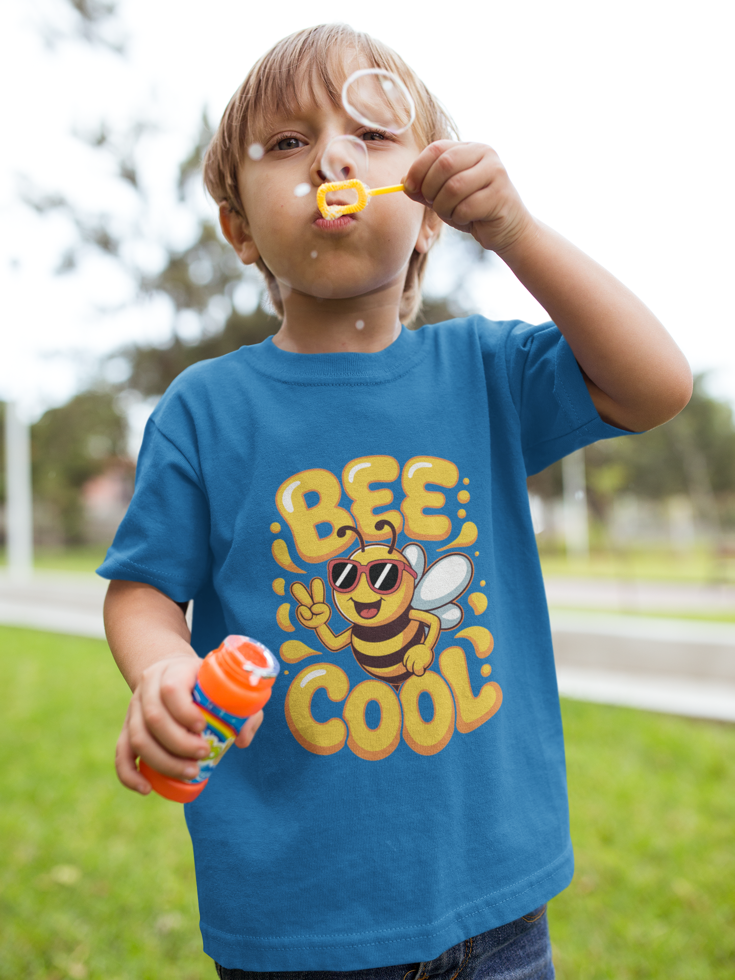 Biene BEE COOL Front - Unisex Kinder T-Shirt SH