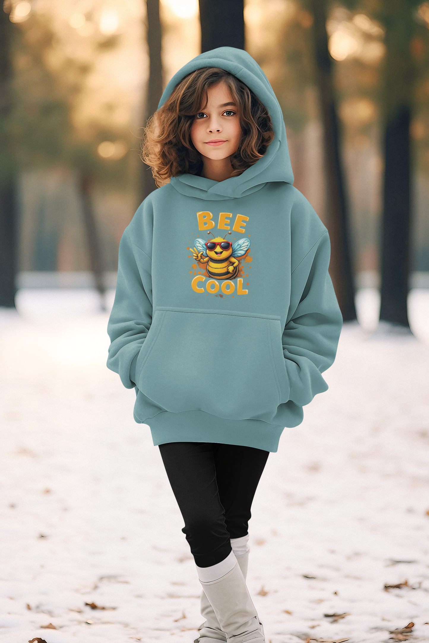 Biene BEE COOL II - Unisex Kinder Mini Cruiser Hoodie SH