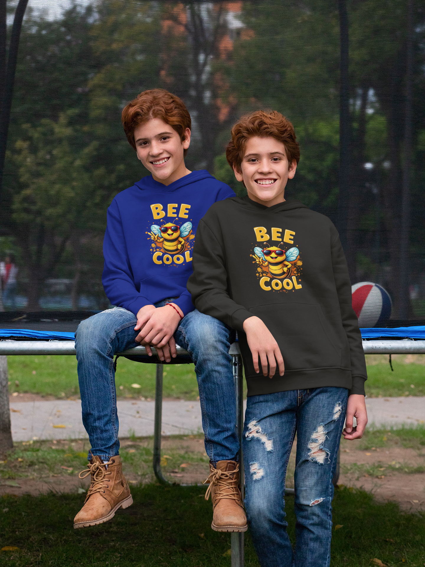 Biene BEE COOL II - Unisex Kinder Mini Cruiser Hoodie SH