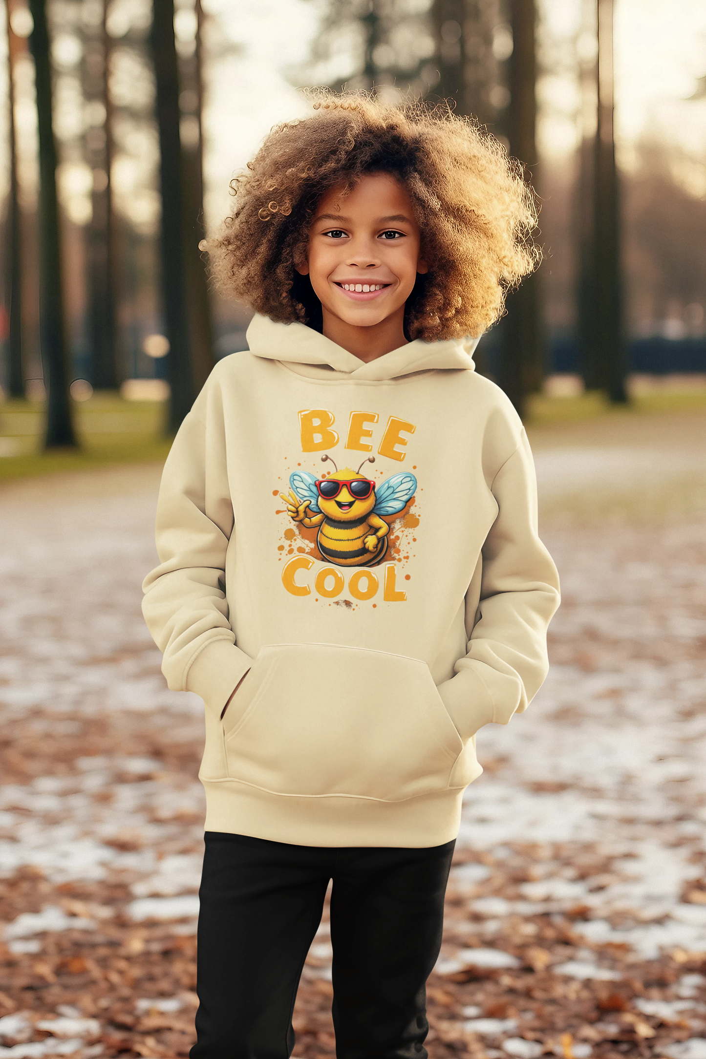 Biene BEE COOL II - Unisex Kinder Mini Cruiser Hoodie SH