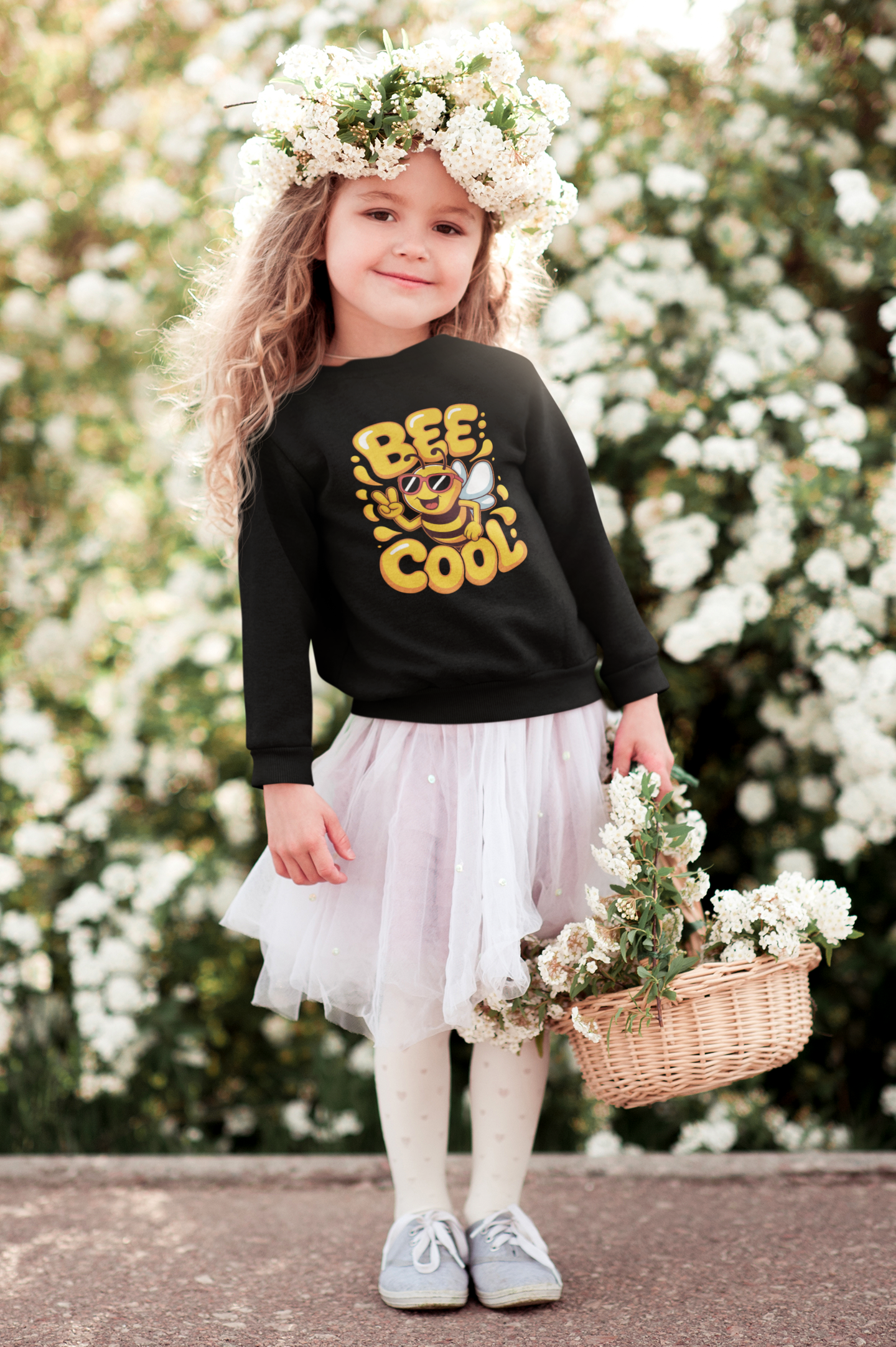 Biene BEE COOL - Unisex Kinder Mini Changer Sweatshirt SH