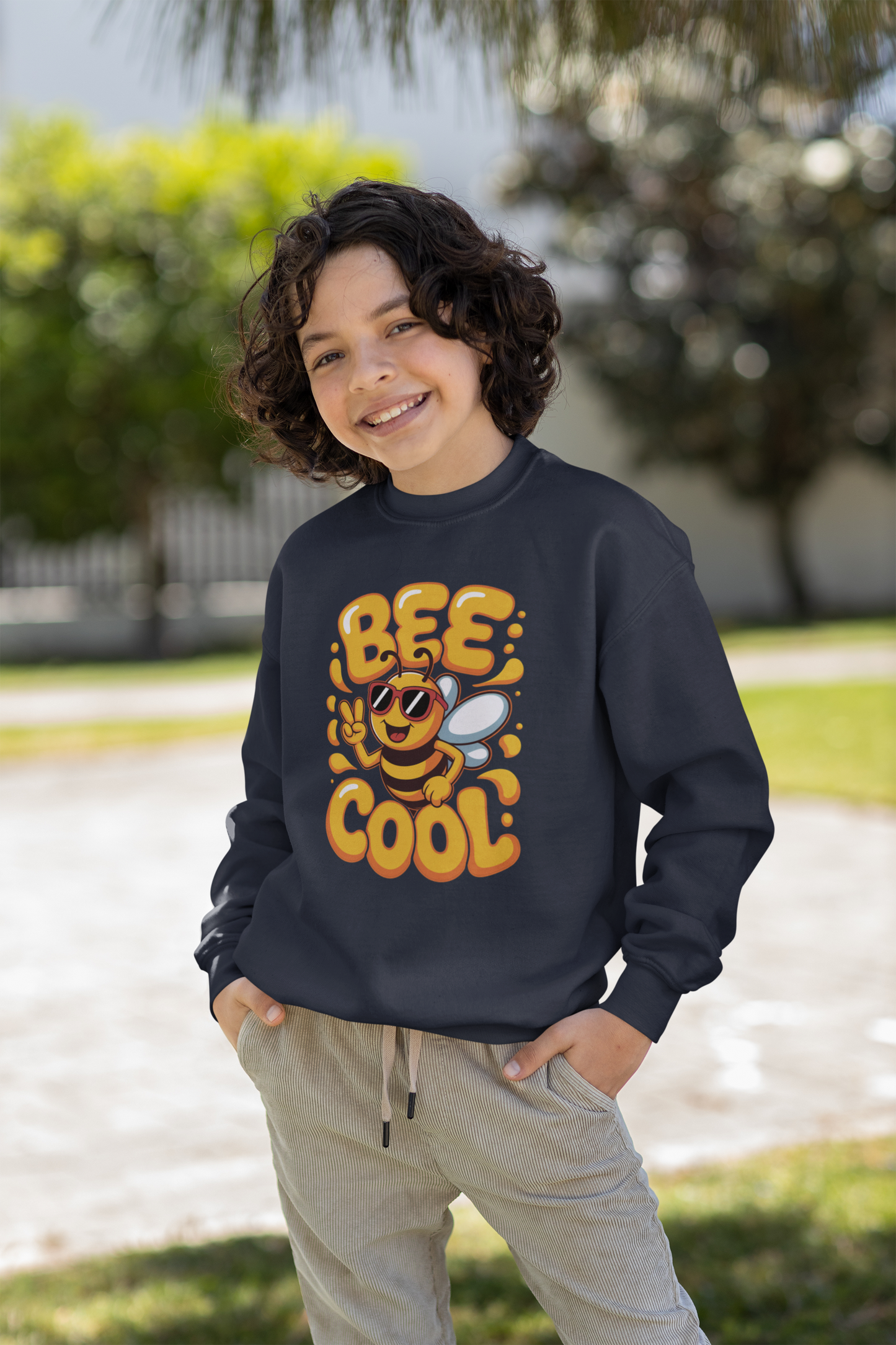 Biene BEE COOL - Unisex Kinder Mini Changer Sweatshirt SH