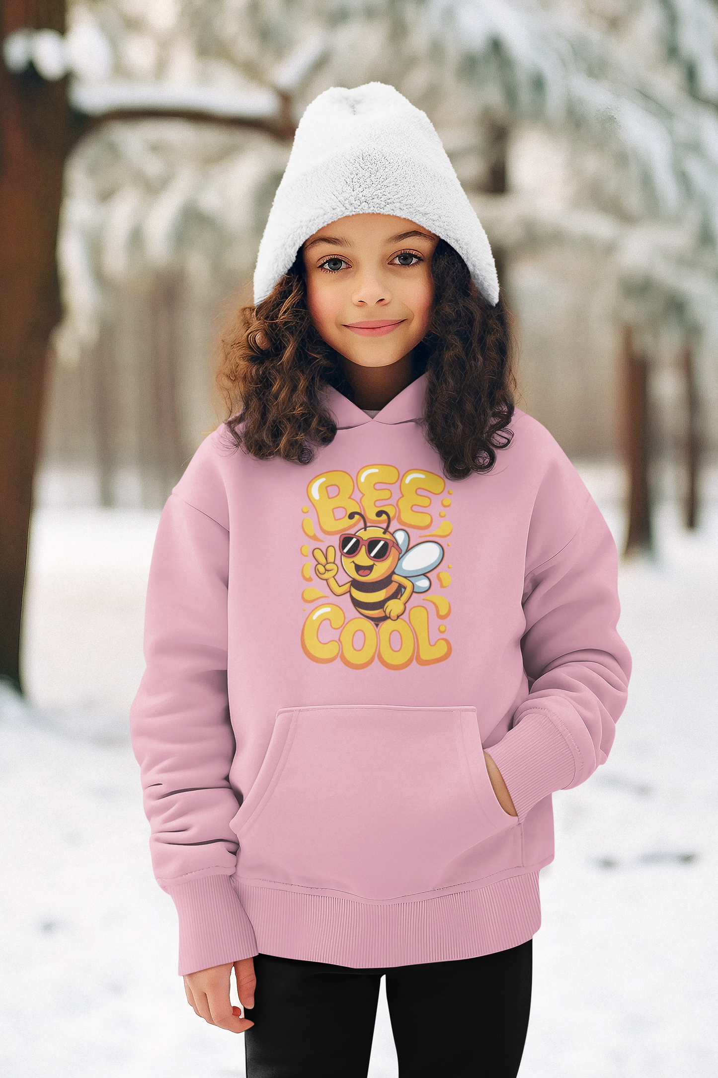 Biene BEE COOL - Unisex Kinder Mini Cruiser Hoodie SH