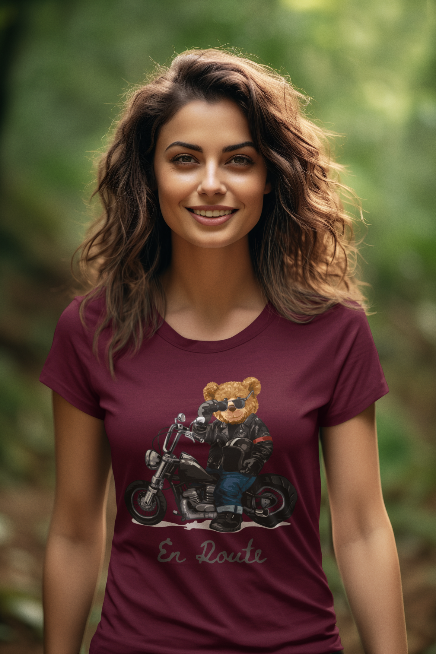 Biker Teddy En Route - Creator T-Shirt SK