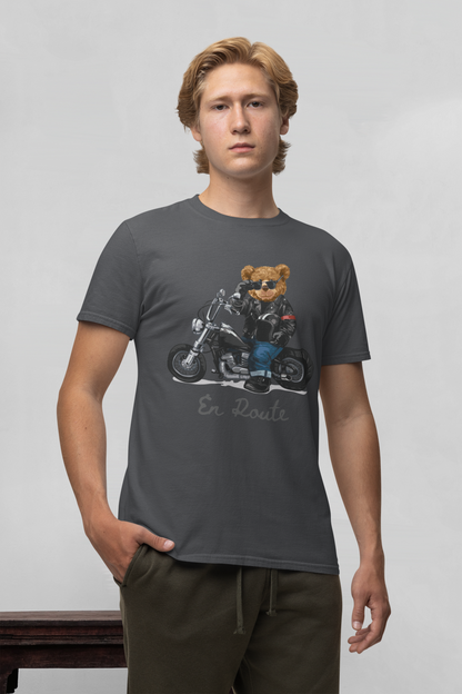 Biker Teddy En Route - Camiseta Creadora SK