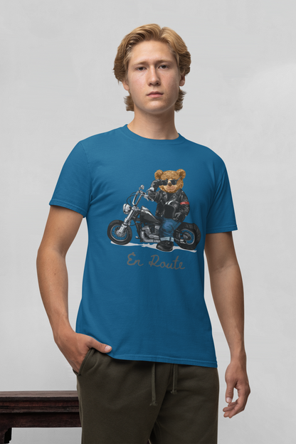 Biker Teddy En Route - Camiseta Creadora SK