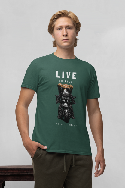 Camiseta Biker Teddy Live to Ride - Creador SK