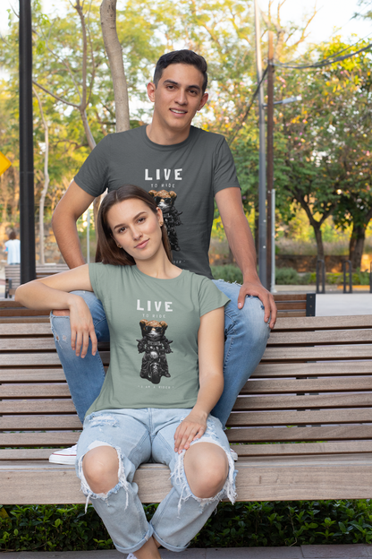 Camiseta Biker Teddy Live to Ride - Creador SK