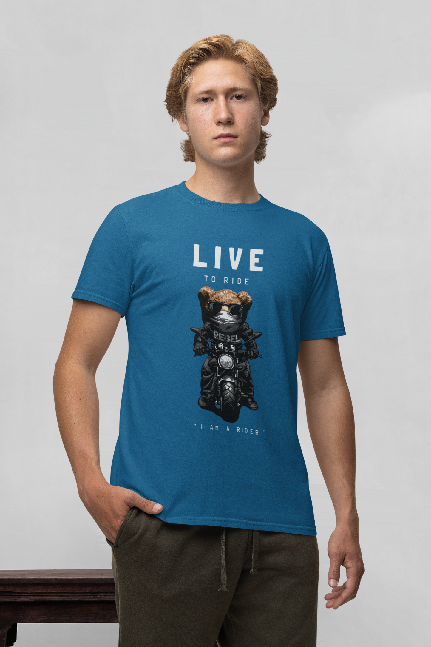 Camiseta Biker Teddy Live to Ride - Creador SK