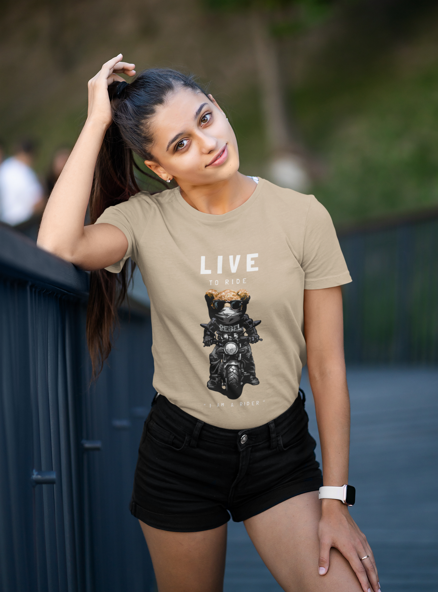 Camiseta Biker Teddy Live to Ride - Creador SK