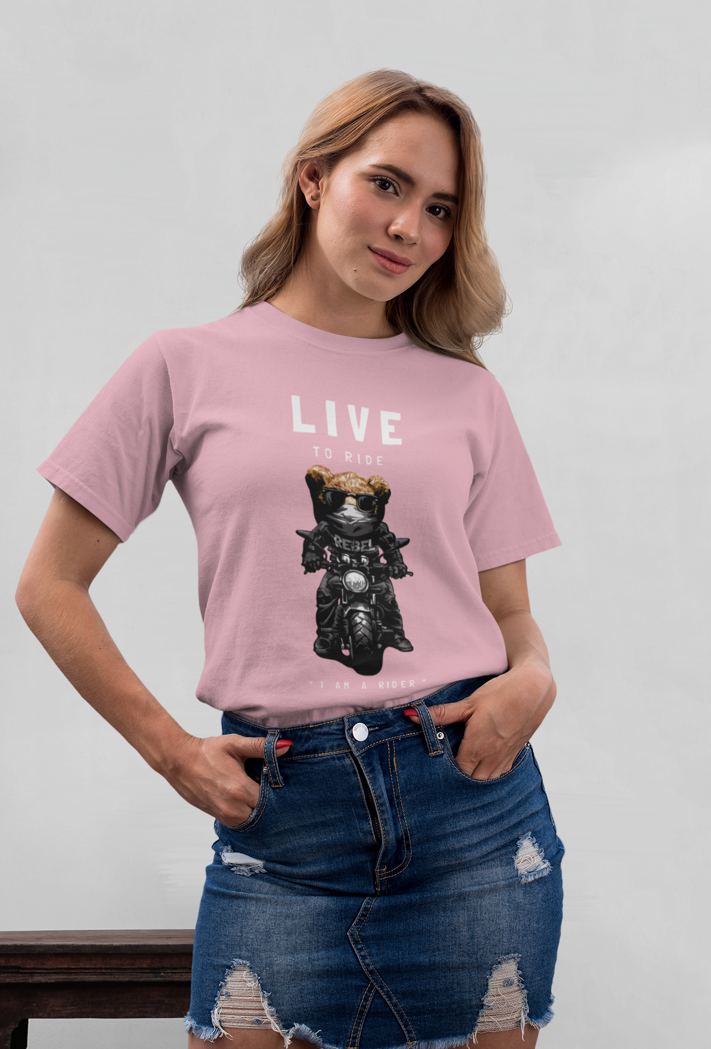 Camiseta Biker Teddy Live to Ride - Creador SK