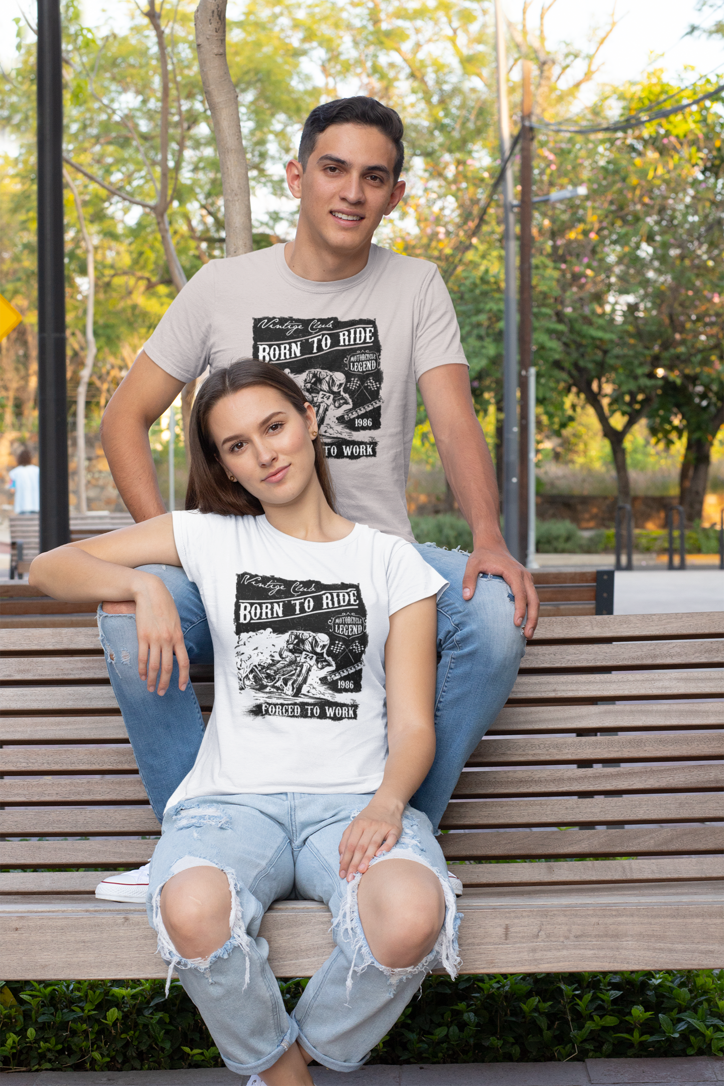 Nacido para montar - Camiseta unisex de manga corta de algodón orgánico para adultos Creator T-Shirt 2.0 ST/St SH