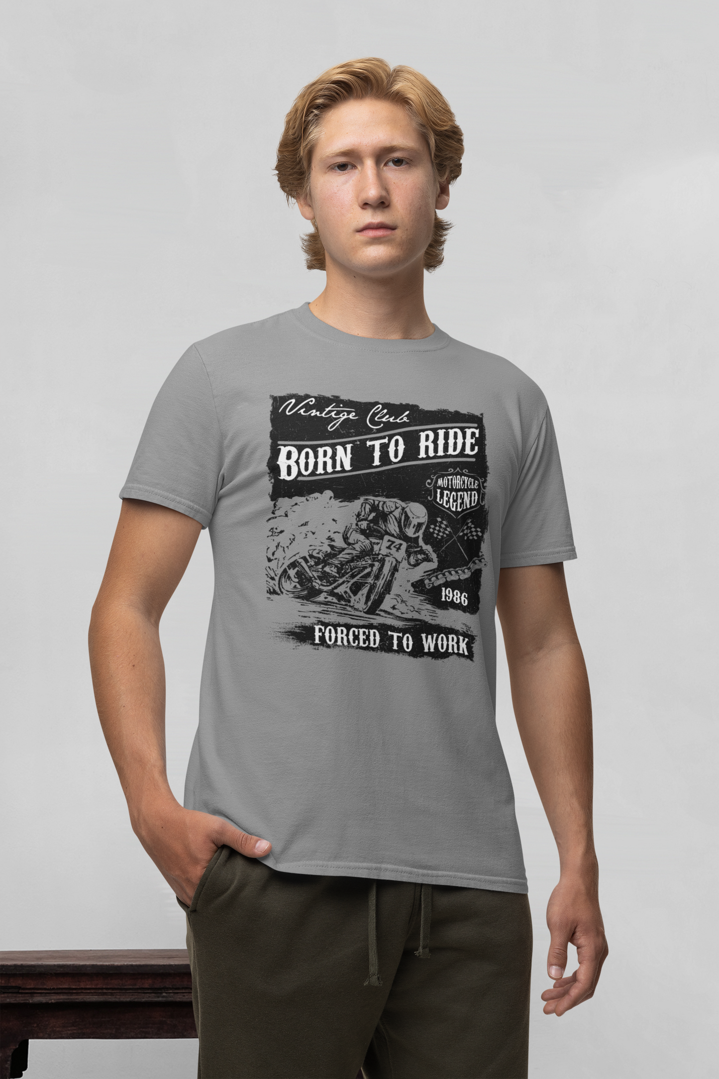 Nacido para montar - Camiseta unisex de manga corta de algodón orgánico para adultos Creator T-Shirt 2.0 ST/St SH