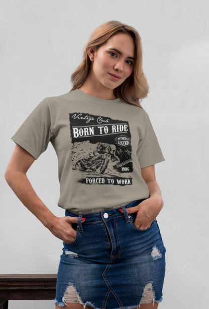 Nacido para montar - Camiseta unisex de manga corta de algodón orgánico para adultos Creator T-Shirt 2.0 ST/St SH