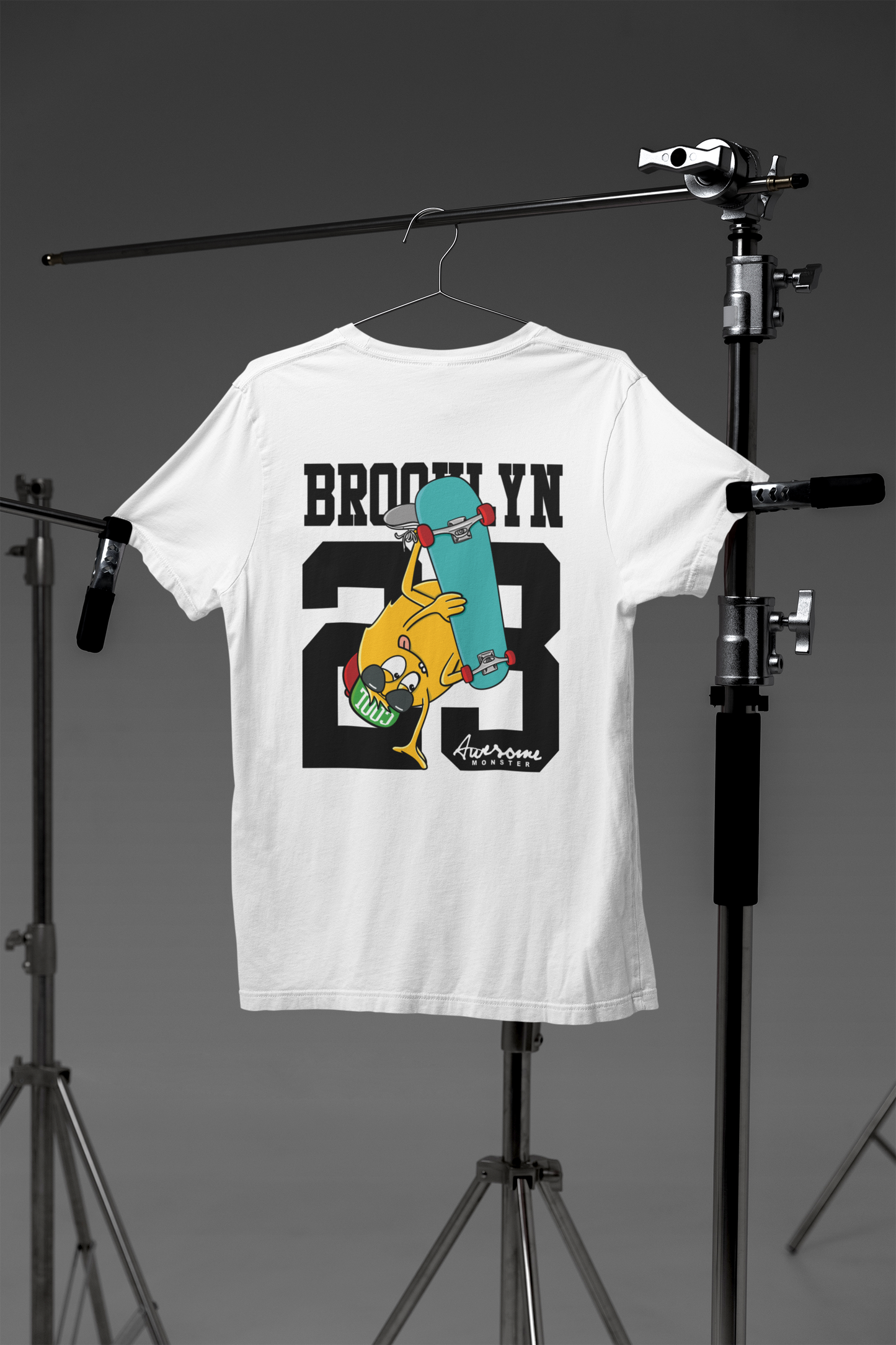 Brooklyn 23 Awesome Monster Skater Creator T-Shirt SK