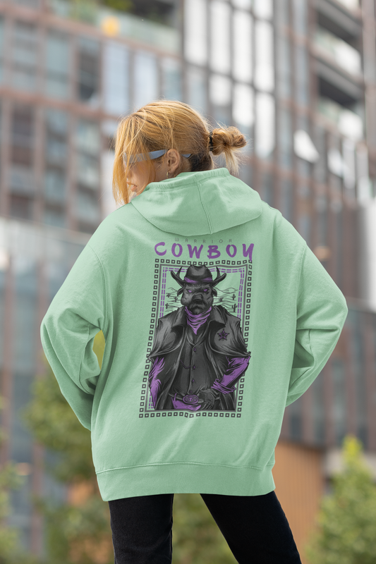 COWBOY DOG  Warrior Streetwear - Slammer Bio Oversized Unisex Hoodie Erwachsenen SH