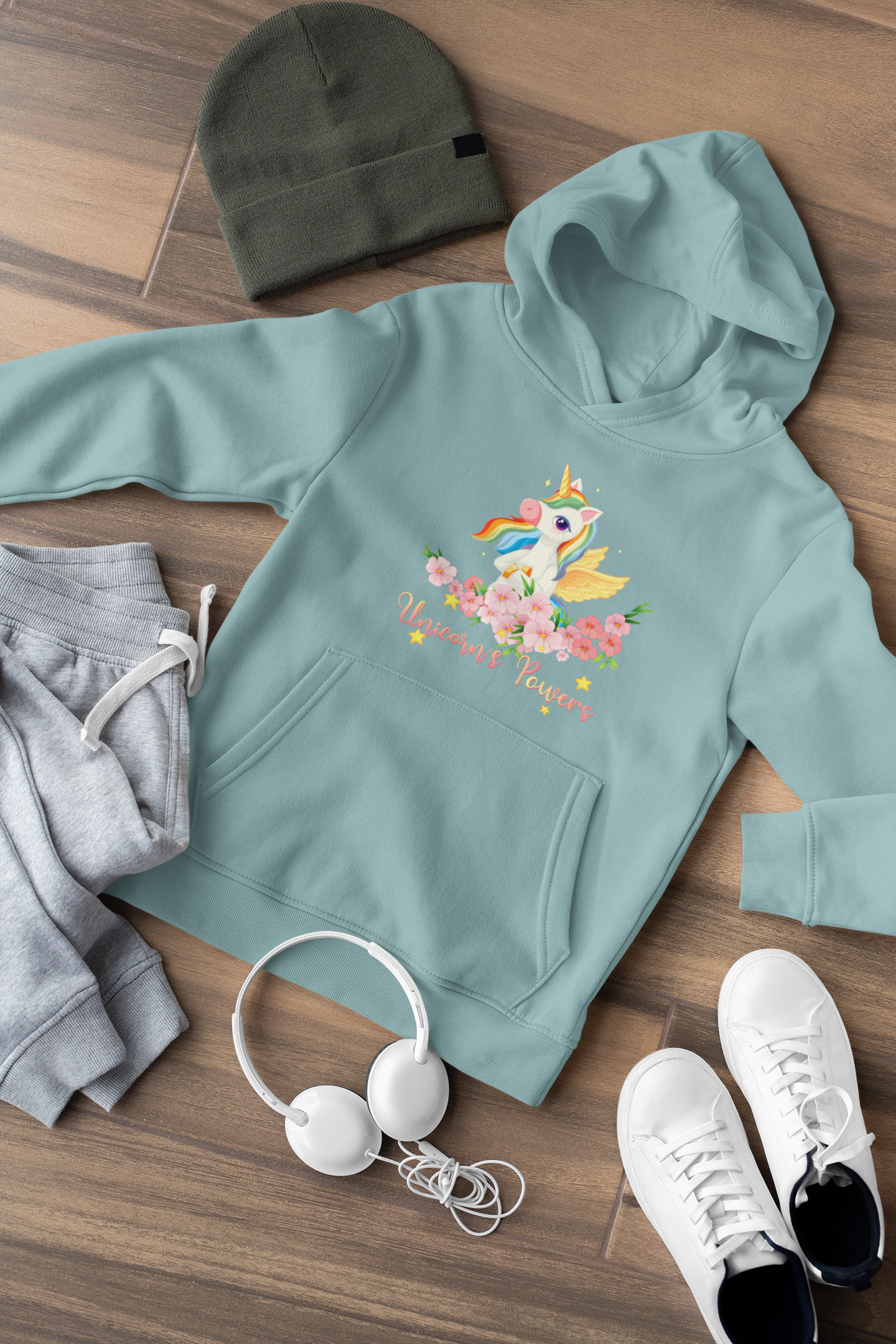 Cartoon Einhorn Power - Kinder Kapuzenpullover Mini Cruiser Hoodie 2.0 ST/ST SH