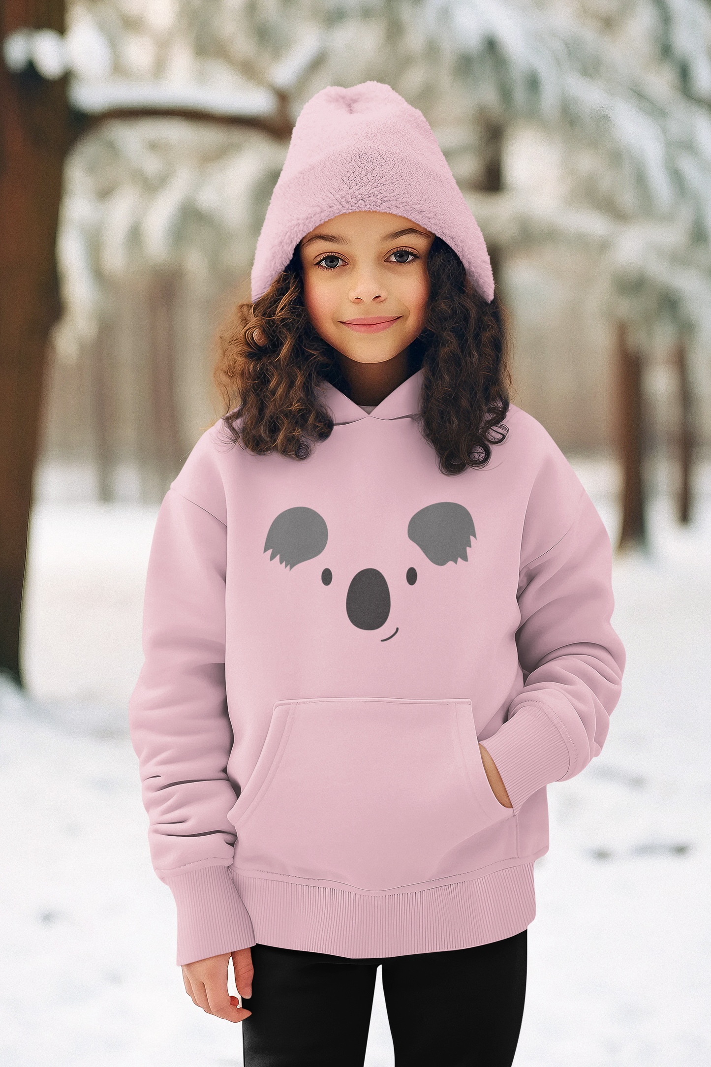 Cartoon Koala Gesicht - Kinder Kapuzenpullover Mini Cruiser Hoodie 2.0 ST/ST SH