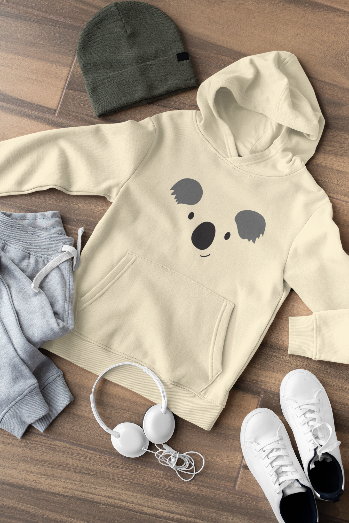 Cartoon Koala Gesicht - Kinder Kapuzenpullover Mini Cruiser Hoodie 2.0 ST/ST SH