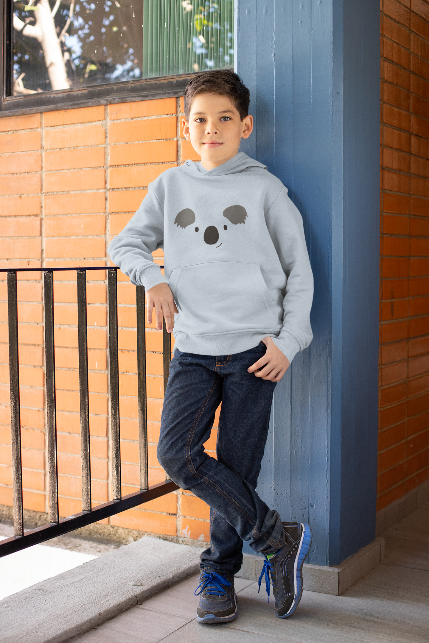 Cartoon Koala Gesicht - Kinder Kapuzenpullover Mini Cruiser Hoodie 2.0 ST/ST SH