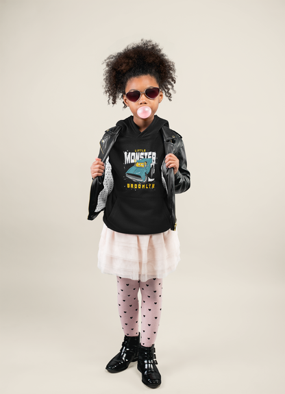 Brooklyn, el pequeño monstruo de dibujos animados - Sudadera con capucha de felpa de peso medio y alta calidad para adolescentes - Disponible en todo el mundo - GL