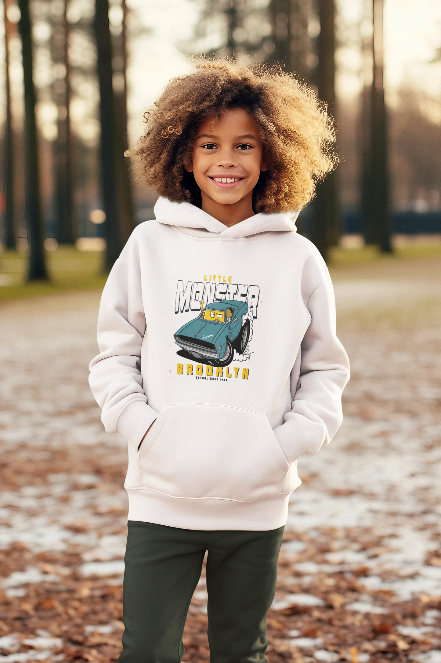 Cartoon Little Monster Monstercar - Kinder Kapuzenpullover Mini Cruiser Hoodie 2.0 ST/ST SH