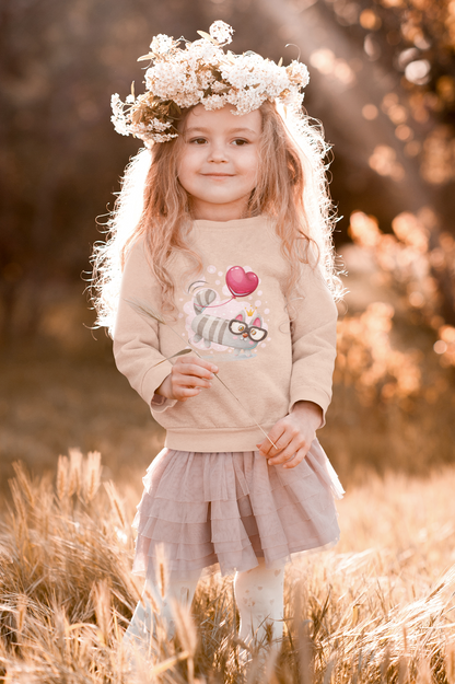 Mini gato de dibujos animados con globo de corazón - Sudadera infantil tipo jersey Mini Changer 2.0 ST/ST SH