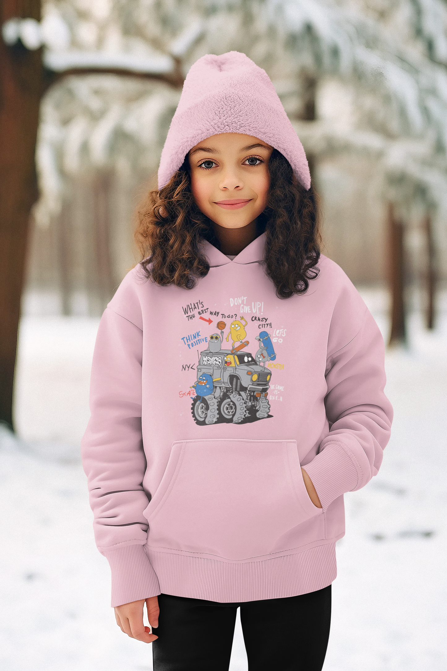 Cartoon Monster Truck mit Freunde - Kinder Kapuzenpullover Mini Cruiser Hoodie 2.0 ST/ST SH