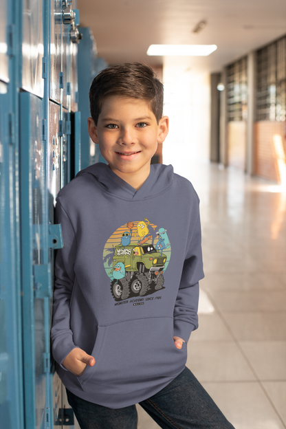 Cartoon Monster Truck mit Freunde Vintage Kinder Hoodie Pullover Bio Baumwolle Hochwertig Langlebig - Mini Cruiser Hoodie 2.0 ST/ST SH