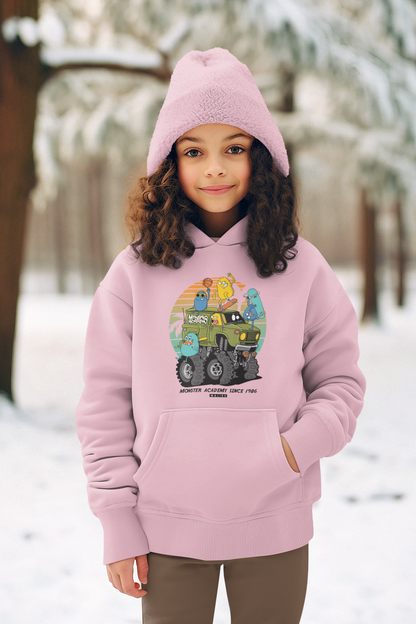 Cartoon Monster Truck mit Freunde Vintage Kinder Hoodie Pullover Bio Baumwolle Hochwertig Langlebig - Mini Cruiser Hoodie 2.0 ST/ST SH
